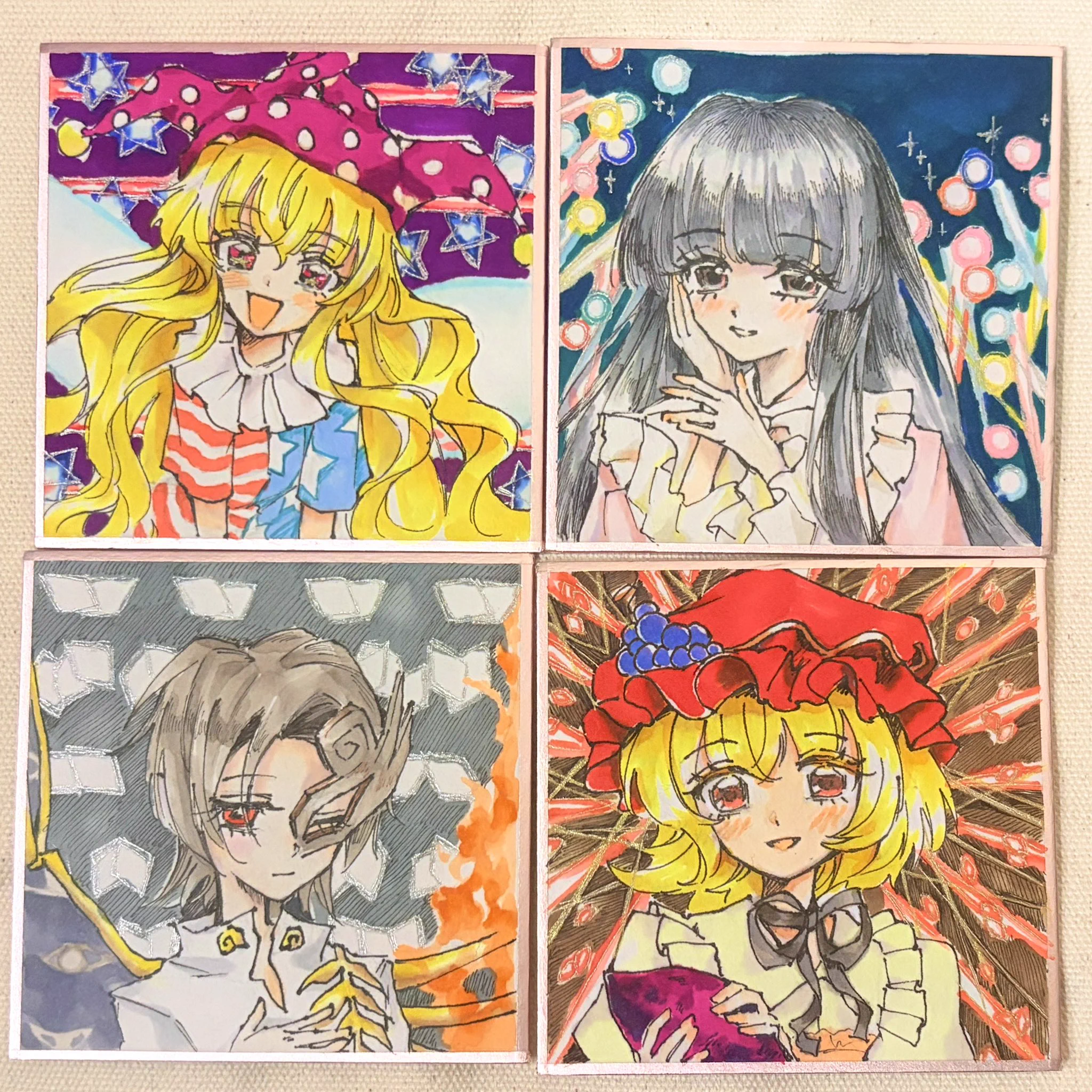 C95 まいてつ ふかみ ウェディングセット　色紙4枚＋ウサギドレス 色紙２枚 うずみび@秋例す19b on X: 