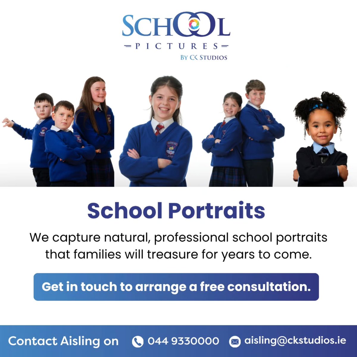 noahcarter1f0pr's tweet photo. School days pass quickly, but the memories last forever. A great school portrait captures more than a child’s appearance—it preserves who they were at that moment. Planning school photography? Contact CK Studios: 044 9330000, aisling@ckstudios. ie. https://t.co/NQyNeZIRKg