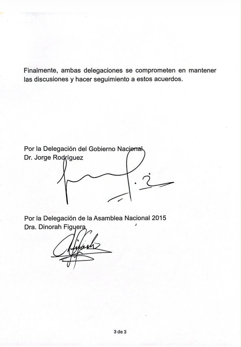 VoluntadPopular's tweet photo. La culminación de este segundo ciclo de conversaciones deja avances concretos: la continuación y ampliación del levantamiento de restricciones a medios y portales de noticias, la apertura de una discusión sobre el uso del espectro radioeléctrico y la conformación de un Consejo de Revisión de Credenciales para los postulados al Tribunal Supremo de Justicia, integrado mayoritariamente por juristas independientes.

También se acordó avanzar en la conformación del Comité de Postulaciones Judiciales, publicar el cronograma correspondiente y continuar la revisión de las reformas necesarias para transformar el sistema de justicia. Son pasos concretos hacia la recuperación institucional del país y una transición democrática con más libertades, garantías e independencia de los poderes públicos.