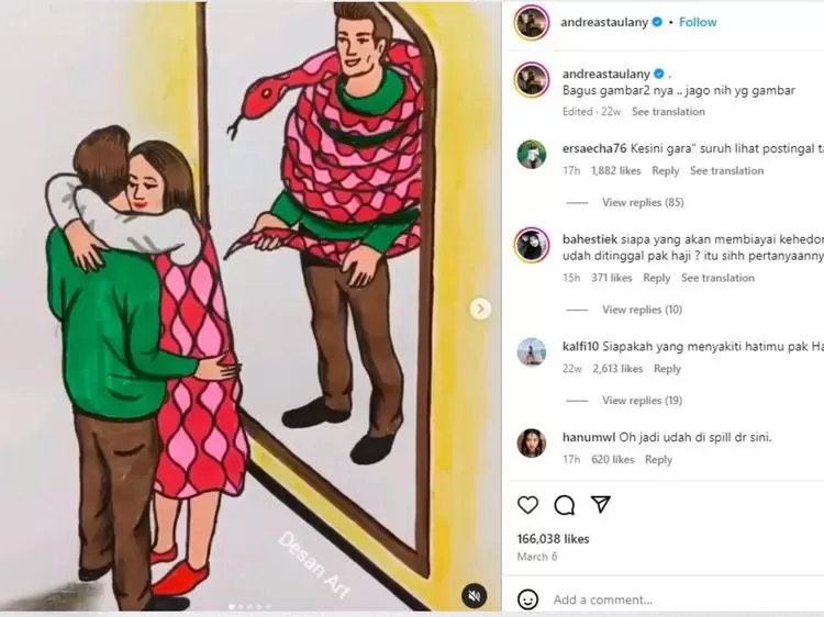 Sipitungscbd's tweet photo. Andre itu bener-bener tahu cara membunuh karakter orang.

Waktu Sule dibilang baperan, apalagi sama Kiki Adul. Terus sama Erin juga dibilang istri hedon, nggak mau membaur sama temennya, dll.

Sickkkk. https://t.co/M0zDm90UaC