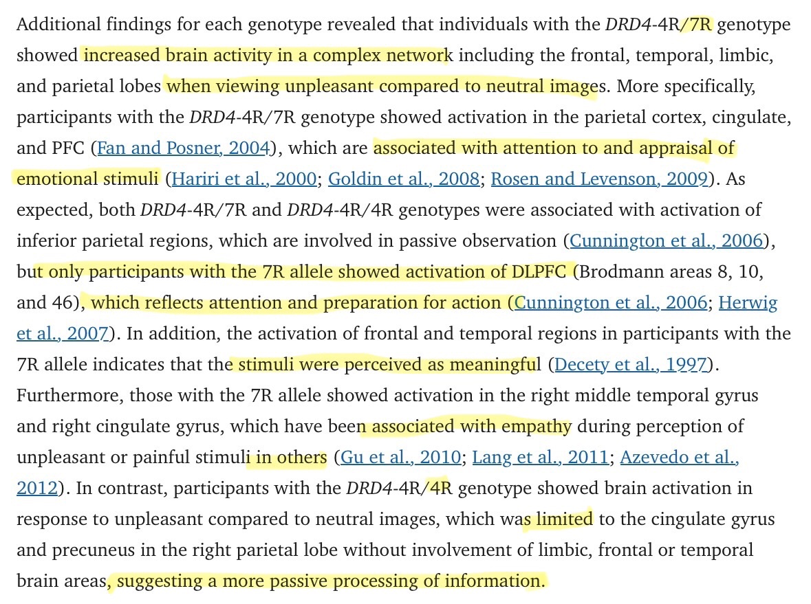 GoodPyre's tweet photo. This may honestly be the “why India is ugly” gene. There’s literally just a gene, or rather an allele, which makes a person very sensitive to stress &amp; stimuli in their environment. Up to 40% of certain White populations have this; most Indian populations completely lack it. https://t.co/8WnlTXosob