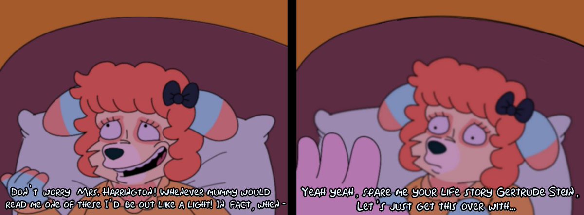 willowbybear's tweet photo. Hi I'm willowbybear and I watched The Simpsons soooooOOOOOOO much when i was a little bambini that my artstyle began to vaguely resemble it over time and now im abusing my powers by making dumb comics like this one #SimpsonsSpotlight https://t.co/ImZQfzhrsl