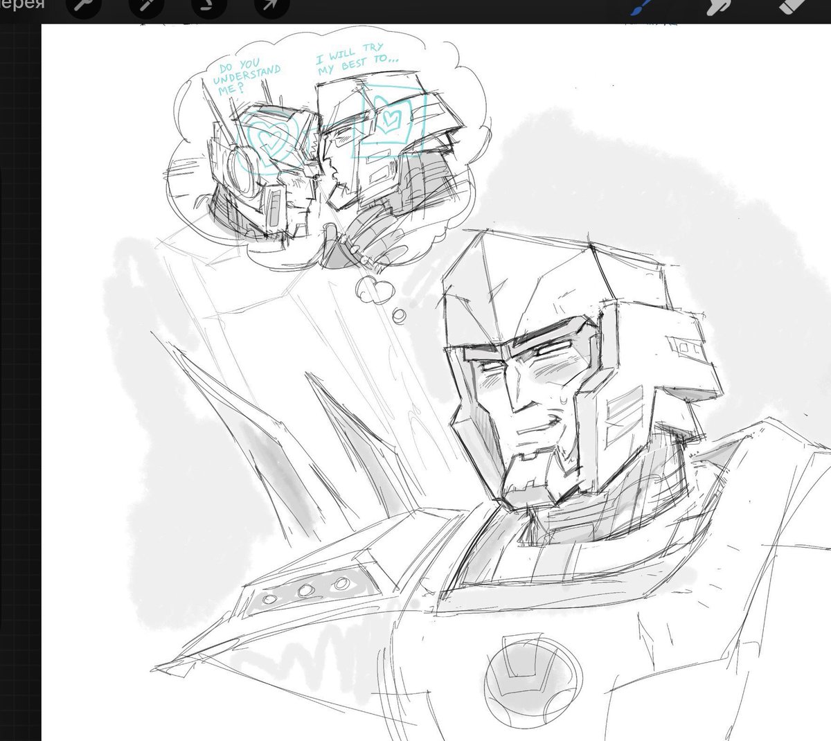 Clowwwwwwwwwn's tweet photo. Damn dude we can all see that giant thought bubble over your head

#EarthSpark #OptimusPrime #Megatron https://t.co/6ZGlhjfp7i