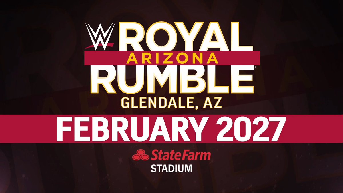 LuigiWrestling's tweet photo. WWE empieza a promocionar Royal Rumble en Arizona... pero sin decir una fecha clara. Imagino que afectará lo de WrestleMania en Arabia y que todavía es posible que sea un Rumble de dos noches. #SmackDown https://t.co/0BP4JXXvTJ