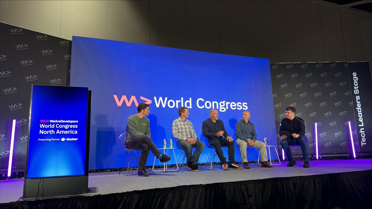 ArmSoftwareDev's tweet photo. ICYMI this week at @WeAreDevs World Congress North America, the Arm team took the stage to explore how developers can build, deploy, and run AI directly on physical devices.
 
From navigating the practical challenges of constrained compute and connectivity to enabling on-device vision AI without relying on the cloud, the sessions offered a look at what it takes to bring AI into the physical world. 🚀