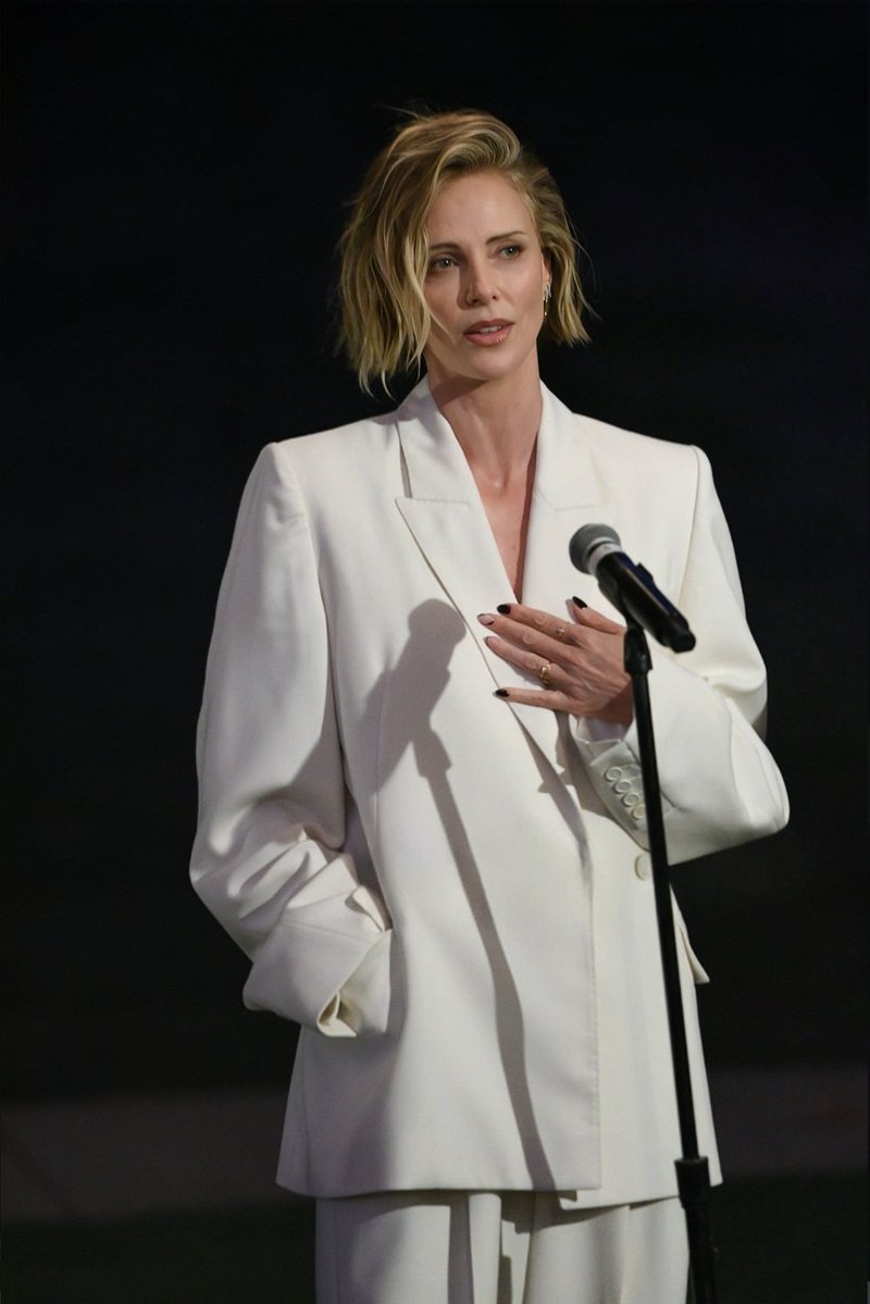 foronlyCharlize's tweet photo. charlize theron attends @ CTAOP program's annual block party (2026) https://t.co/RPP1rN6B4h