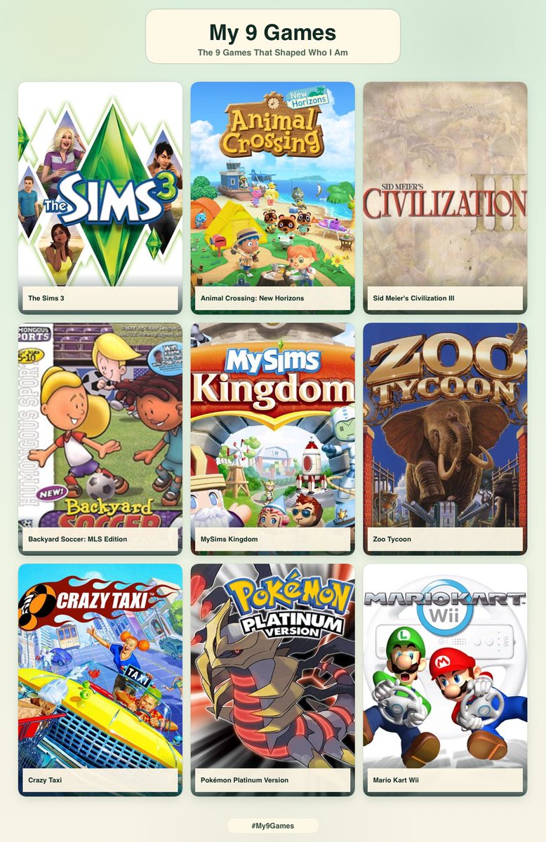 chlococat's tweet photo. Me and my 9 games! https://t.co/iA9iNzJrai