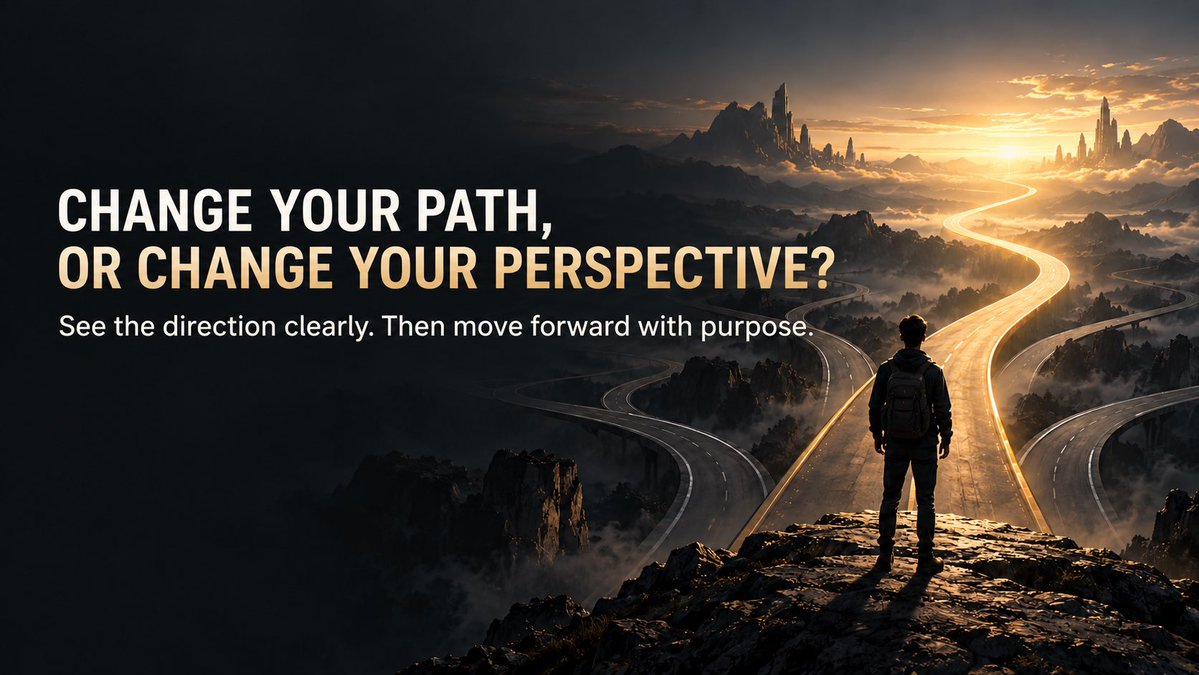 kwin88ow's tweet photo. Changing paths doesn’t always solve the problem. Sometimes, what needs to change is the way we see it.

Get clear on the direction first. Then move forward with purpose.

#Mindset #PersonalGrowth #Leadership https://t.co/owFKVzWhFx