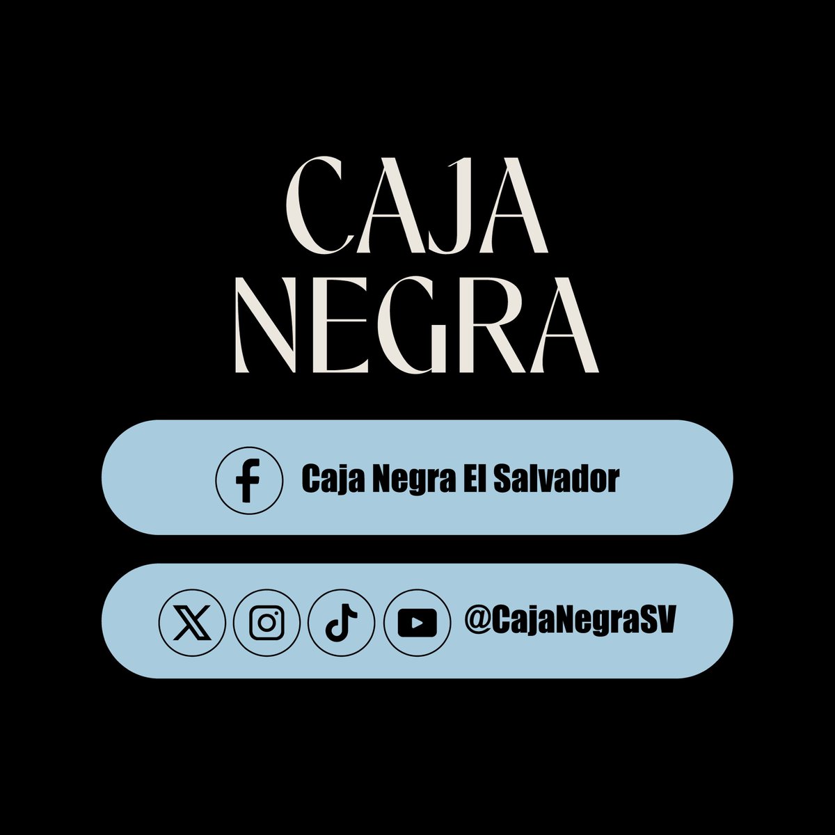 CajaNegraSV's tweet photo. Te invitamos a leernos en nuestro sitio web y redes sociales.

El Salvador merece conocer la verdad. Pronto divulgaremos investigaciones que fueron censuradas. 

Visítanos: https://t.co/SiODxgrQGS https://t.co/hnf7GM0mZA