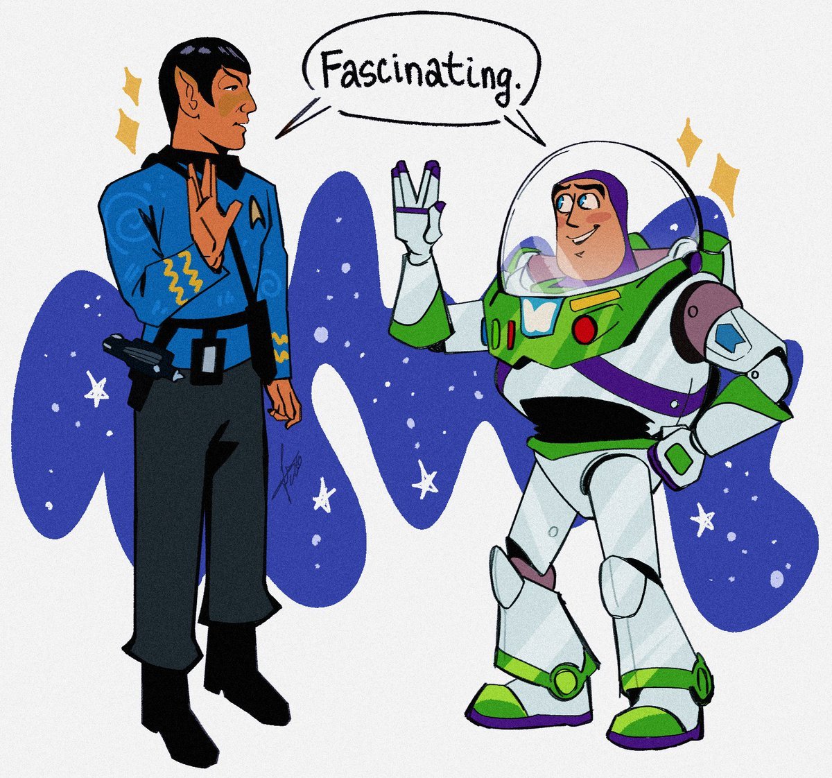 schumisnoopy's tweet photo. draw spock meeting everybody https://t.co/DwL4UjsfKK