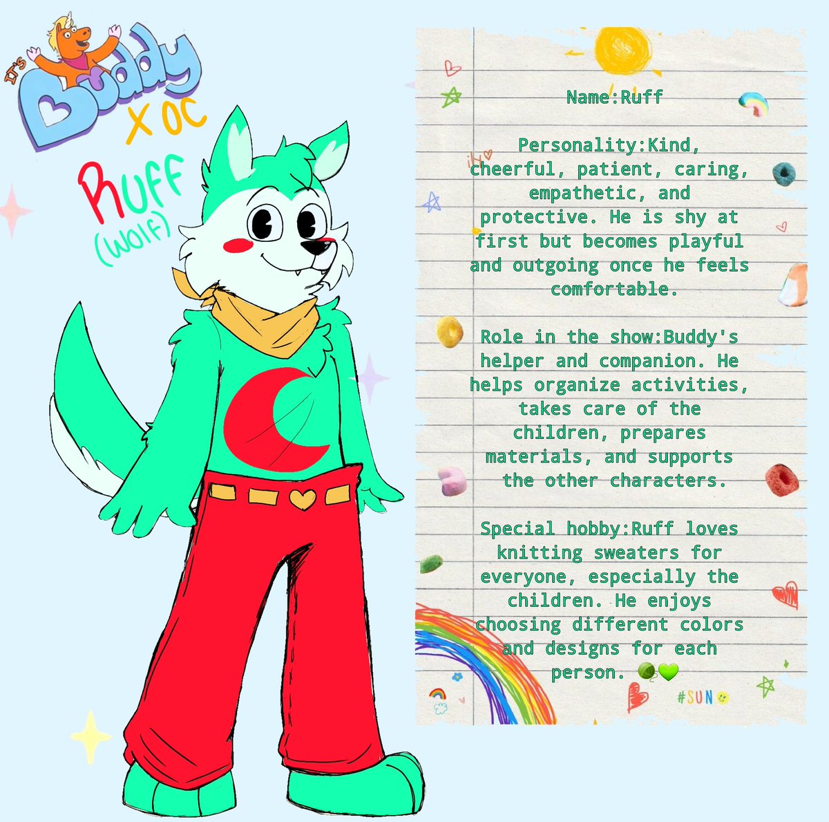 stardoey's tweet photo. Les presento a ruff el lobo
#buddymovie #buddyfanart #buddyfanartoc https://t.co/9PQKUF8nZZ
