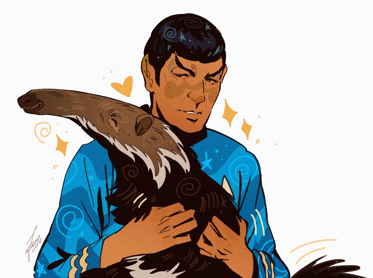 schumisnoopy's tweet photo. draw spock meeting everybody https://t.co/DwL4UjsfKK