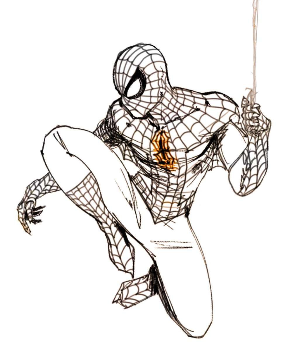 burialstate's tweet photo. Spidey doodle https://t.co/B16RZkBWhR