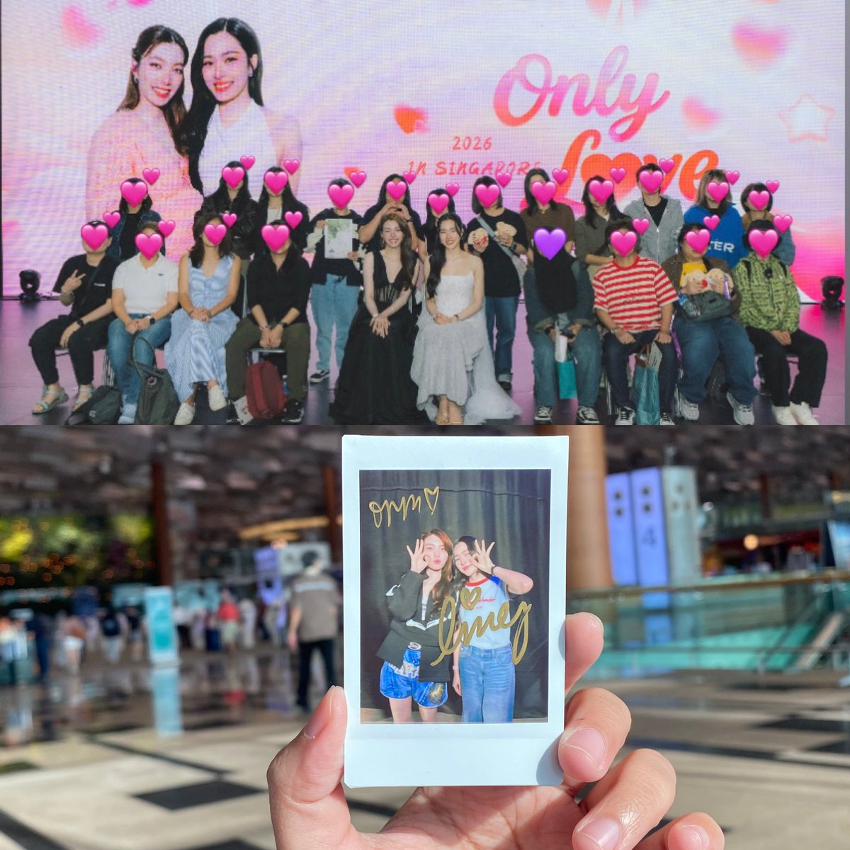 whatsgoing2020's tweet photo. From falling for them in mini pilot tsou to finally getting to see them in real life

Student budget couldn’t make that dream happen back then, but got my chance right after finishing my internship, a memorable gift to myself 🦋

Had the chance to talk but my introvert self can only stared, tbh seeing them was already more than enough 🤍🦮🍳