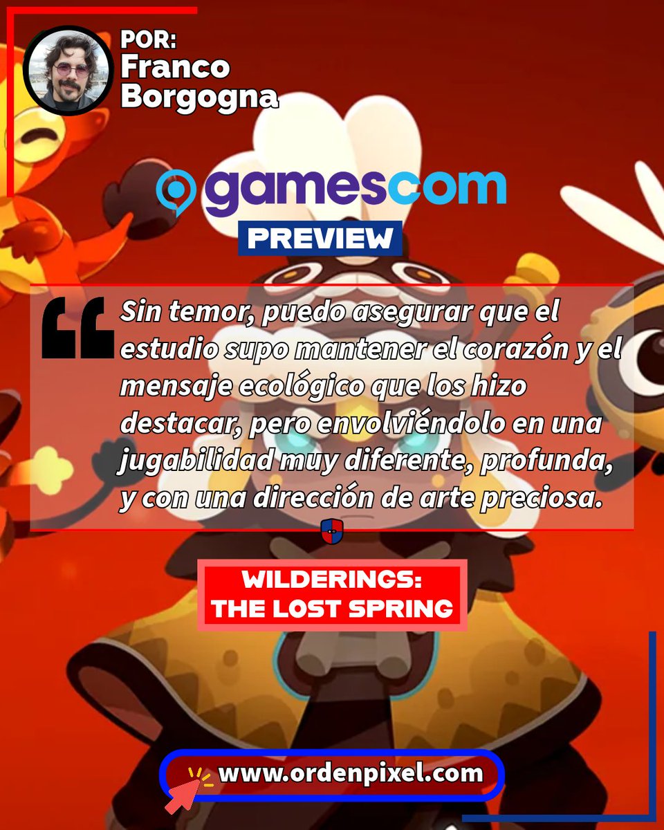 OrdenPixel's tweet photo. ✏️#Preview Wilderings: The Lost Spring
🐝@HerobeatStudios abandona la supervivencia para abrazar la acción en un roguelite que mantiene intacto el ADN ecologista que caracteriza al estudio.
👇La preview acá👇
https://t.co/WEltzbvMHB
#Wilderings https://t.co/FSqcxaXg1G