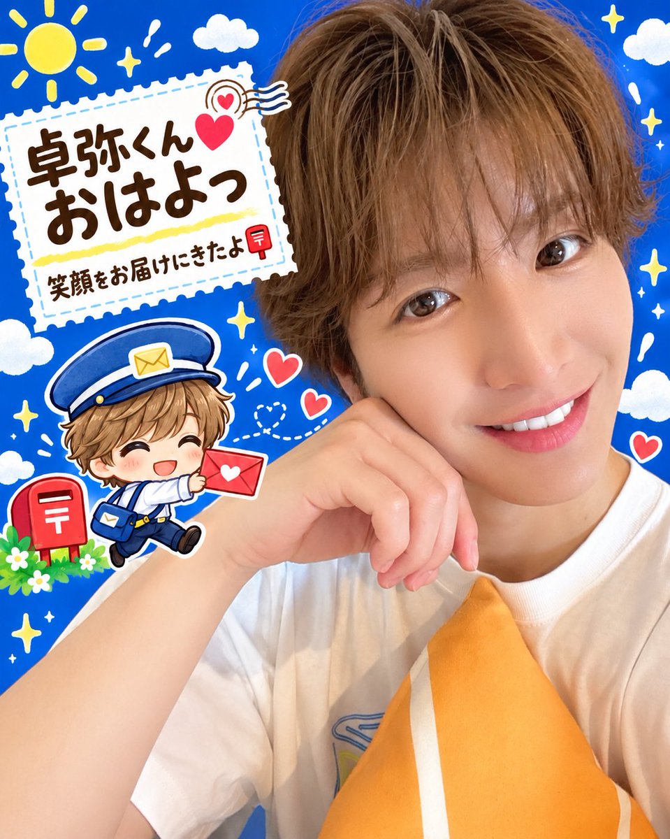 owcknt614's tweet photo. @takuya_matsuri 卓弥くん❤おはよっ
こちらも今日は雨めちゃ降ってる💦
卓弥くんのキラキラ王子様👑✨smile❤でみんなメロメロ😻
みんな幸せ🍀𓂃𓈒𓏸︎︎︎︎いっぱいだね🫶🏻💖
おもいきり楽しみながら頑張ってね～😍応援してるよぉ📣💕

今日もHappy❤day
卓弥くん❤大好きだよぉ～🫶🏻️💓 https://t.co/KGkj2wt0zH
