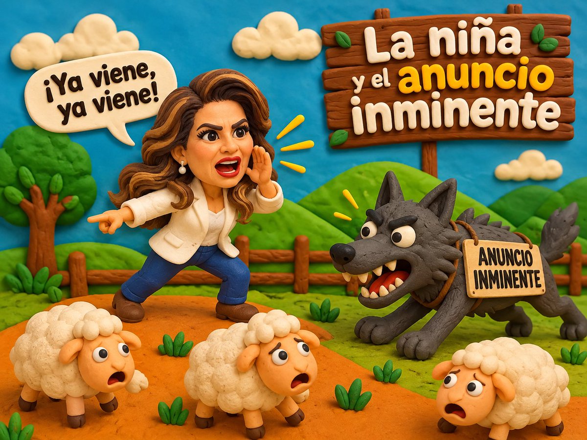 GrilloPlllo's tweet photo. Tanto empujar el “anuncio inminente” de @LoreniaValles_  terminó exhibiendo a más de uno: reporteros, comunicadores y columnistas oficialistas convertidos en voceros del rumor. 
Y como en el cuento, de tanto mentir, ya nadie les cree absolutamente nada. https://t.co/AvxBWDzdUd