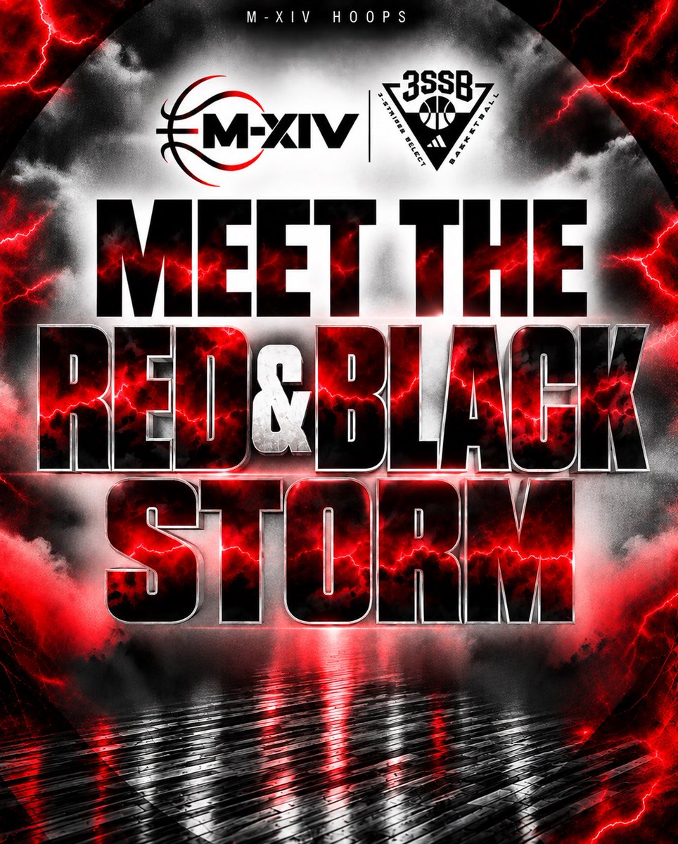 M14Hoops_Girls's tweet photo. MEET THE M-XIV FAMILY! 🔴⚫️⚪️

The Red &amp; Black Storm is back and better than ever! 🌪️😈

New Swag. New Feel. Same Brand!

/// #3SSB #ADIDAS #REPTHE14 #TheRedandBlackStorm

@3SSBgcircuit | @M14hoops | @m14hoopsindy | https://t.co/uVIXQKpCuL
