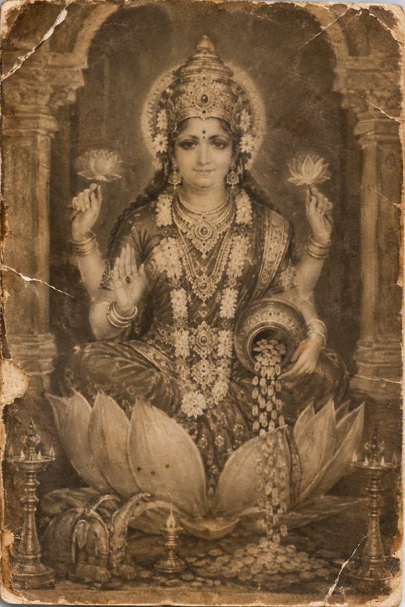 MrdeepakChauhan's tweet photo. 🪷✨ पुरानी तस्वीर में मां लक्ष्मी का दिव्य स्वरूप 🙏❤️
जिसने भी देखा, मां लक्ष्मी की कृपा बनी रहे 🪔🌺 https://t.co/nzOPWiWfIN