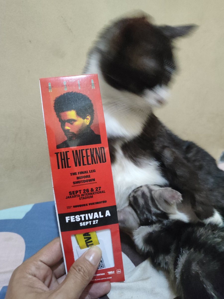 rikyfaz's tweet photo. WTS The Weeknd Festival A day 2 udh wb cm ada 1. Harga 2,7 (nego). Dijual, gue nonton day 1. https://t.co/FxU76lTEGt