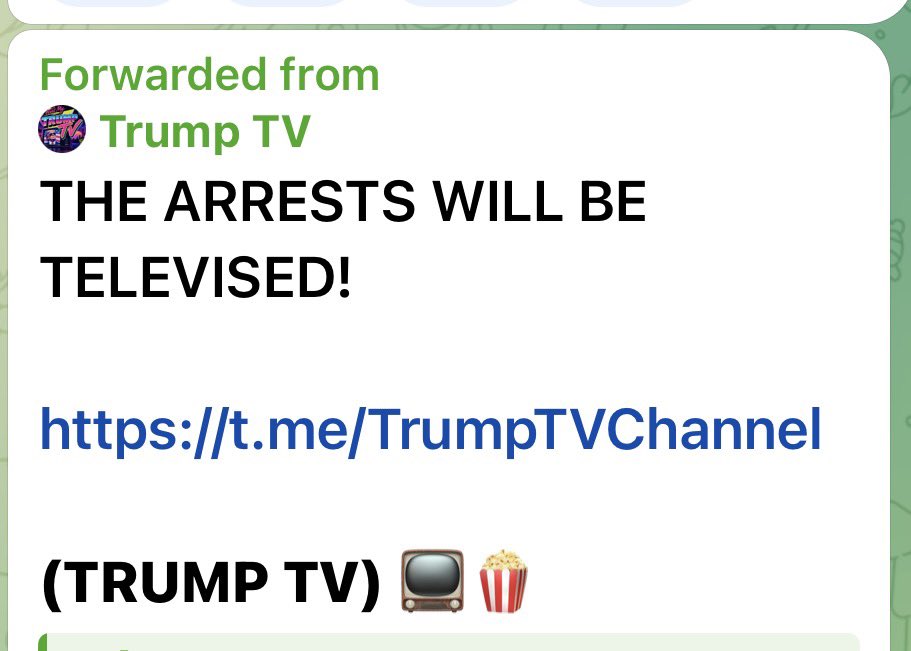 argosaki's tweet photo. THE ARRESTS WILL BE TELEVISED! 

https://t.co/2yVoiFGpjy

(TRUMP TV) 📺🍿 https://t.co/MtnG4tlC8O