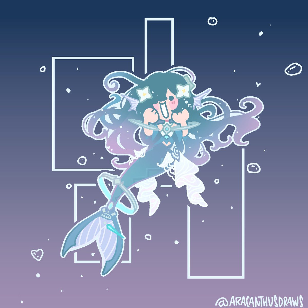AracanthusDraws's tweet photo. Welcome home, Vodyanitsa!!! 💙 https://t.co/r9xPoCXJux