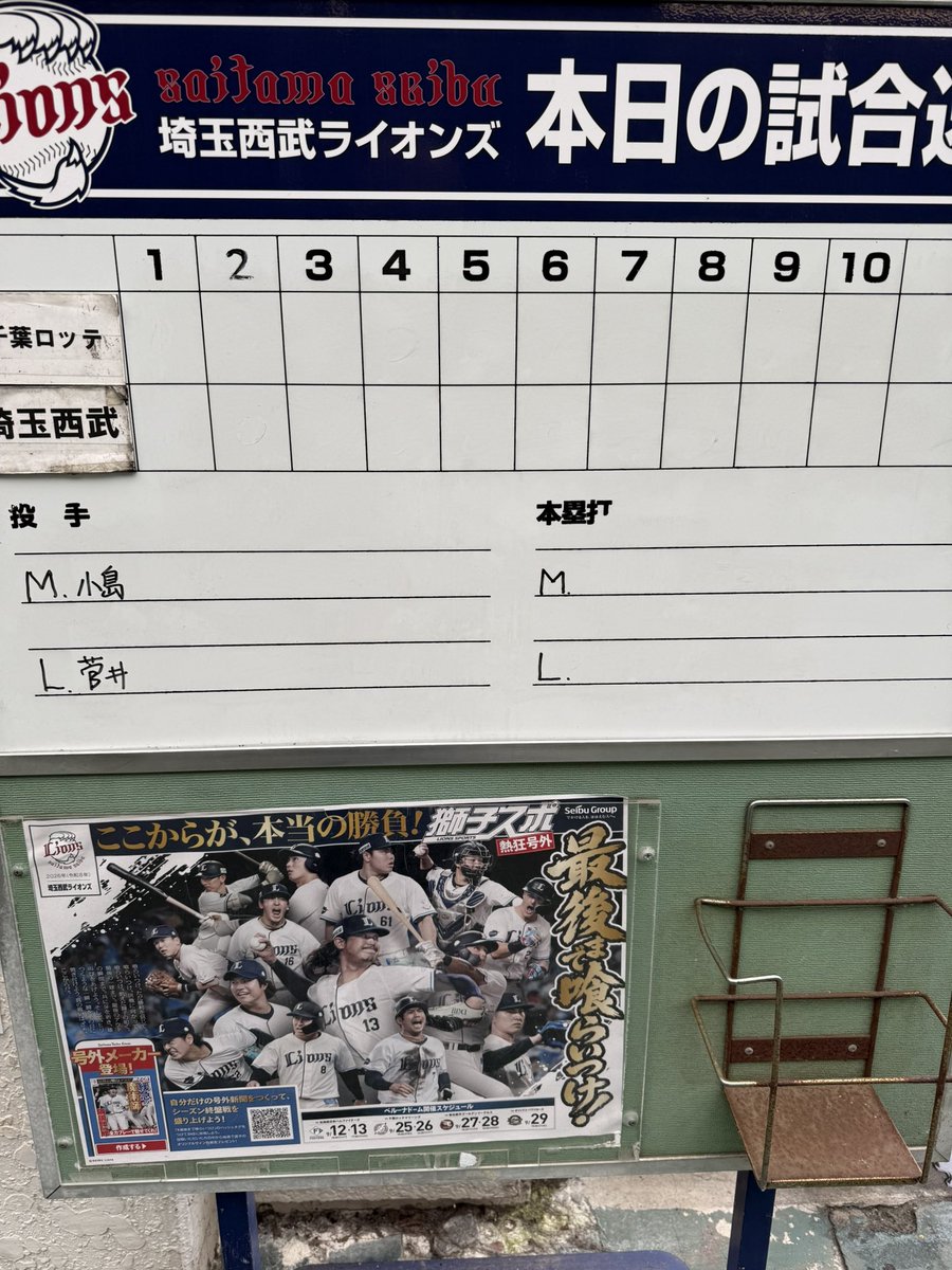 kira377's tweet photo. ここが、踏ん張り所

菅井頑張れ！

#seibulions https://t.co/aAfgfLOmx9