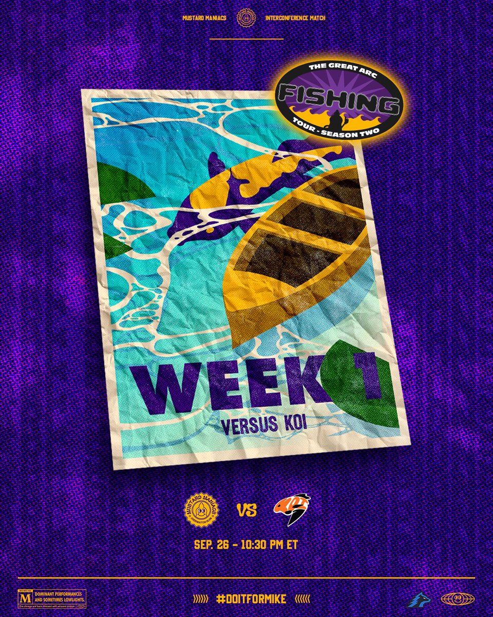 mustardmaniacs's tweet photo. Give a bottle of mustard a fish and he won't eat it because he's a bottle of mustard. Teach a bottle of mustard to fish and he'll catch a KOI ππͺ
π @ARCTheLeague | Week 6
ποΈ September 26 | 10:30 pm EDT
π₯ VS @TeamKoi_OW
#DoItForMike β
#ARCS2 https://t.co/fUs8MyXxDo