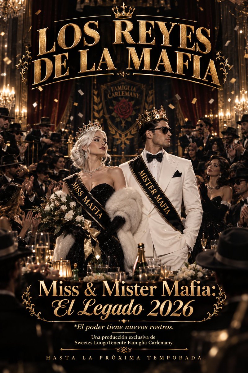 CarlemanyFamily's tweet photo. 👑 LOS REYES DE LA MAFIA

El imperio está completo. Enhorabuena a nuestros ganadores de la temporada: 

🌹 Miss: Mar Favara
🎩 Mister: Markito Calderone

La mafia siempre regresa... ¡Hasta la próxima! 🖤

@SweetzsHB @habboclipTV @FamigliaFavara @CalderoneCF https://t.co/lRokfwdKnI