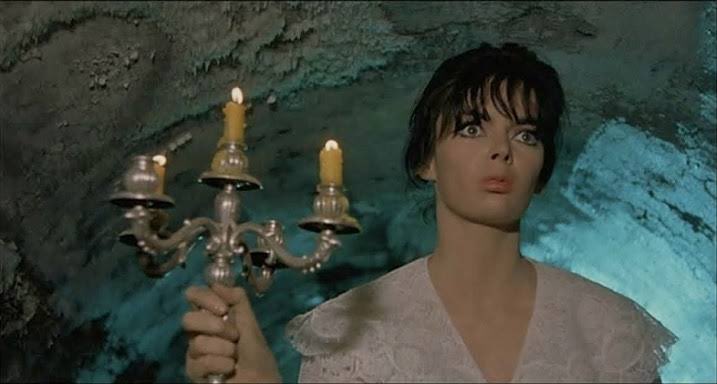SBRadachi's tweet photo. Barbara Steele will lead you down a shadowy corridor by light of candelabra. https://t.co/H7mKuiQG0y