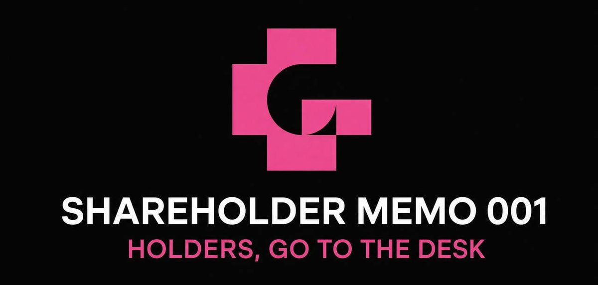 Gstockbsc's tweet photo. SHAREHOLDER MEMO 001

gstock:native holders get the first allocation.

The window is open on the official desk.

If you hold, go here and claim your place on the tape:

https://t.co/YIPwQmk2Rh

First memo. First drop.

gstock:native https://t.co/dZoSnIooKK