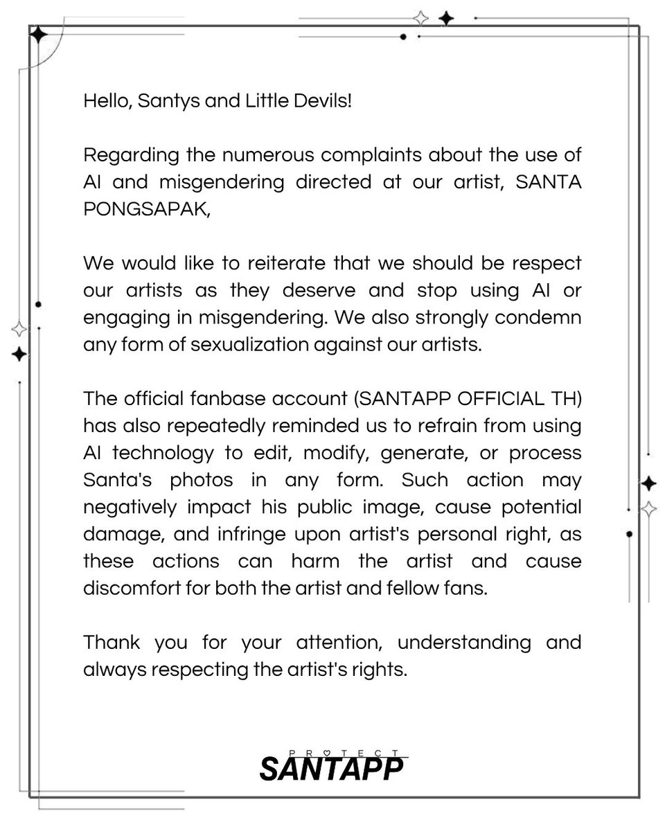 ProtectSantapp's tweet photo. Dear Santa's Protectors,
Let's share this important information and remind each other not to engage in similar negative behavior.

Thank you for your cooperation🤍

#PROTECTSANTAPP #Santapp https://t.co/vCVmy3nliN