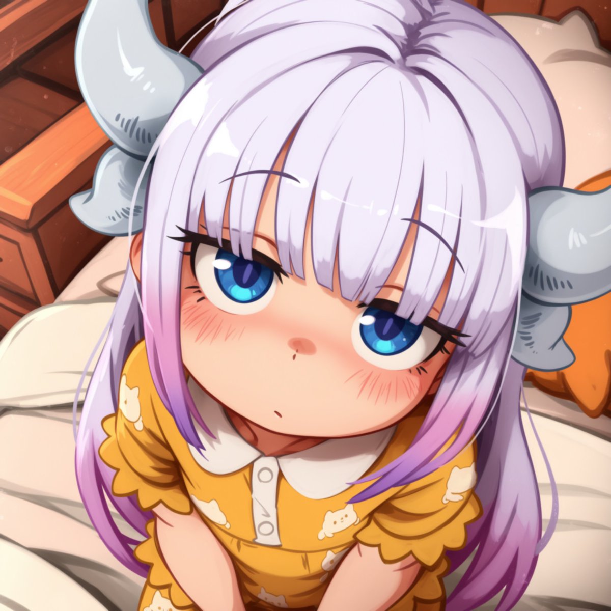Natekii2's tweet photo. Kanna is the cutest little thing ever 😭 https://t.co/oih1tjiuKT