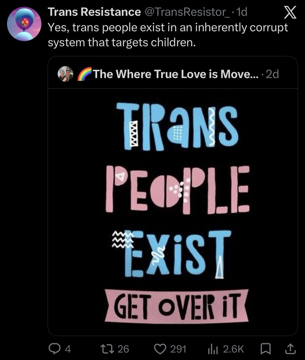 alleyrat8's tweet photo. Cis men are more likely to groom children than trans people https://t.co/Pl4GarBFsv