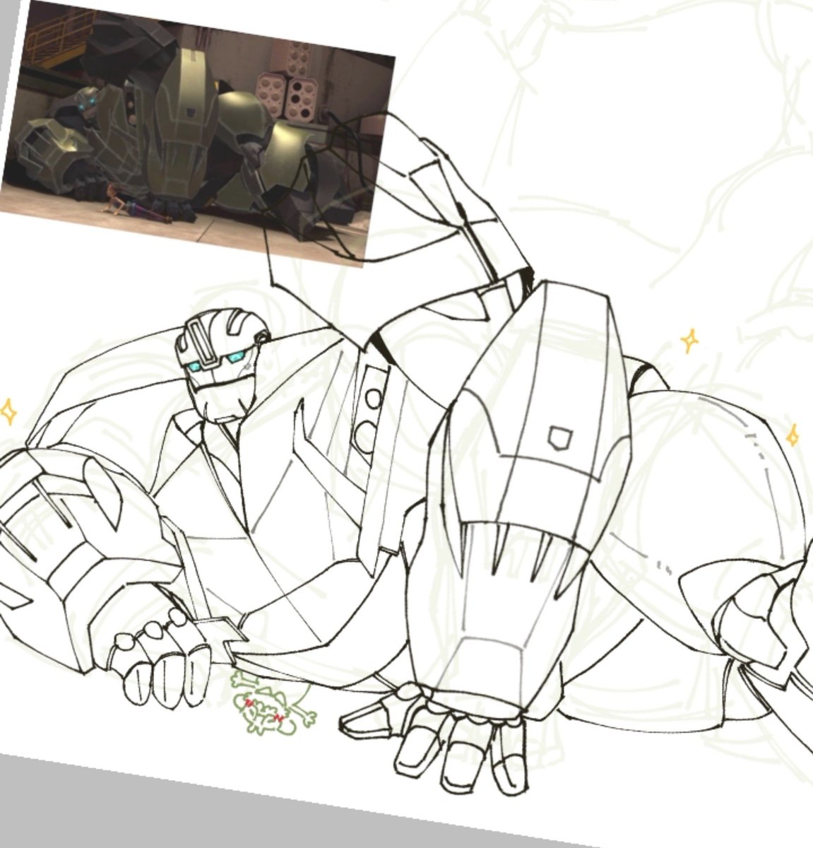 _bamburh_'s tweet photo. WIP~ Cause i just take some break from cms... 

I HAVE TO FED MYSELF THIS FAT MECH BEFORE I'M DYING RAHHHHHHHHHHHH https://t.co/BqyxDdRC92
