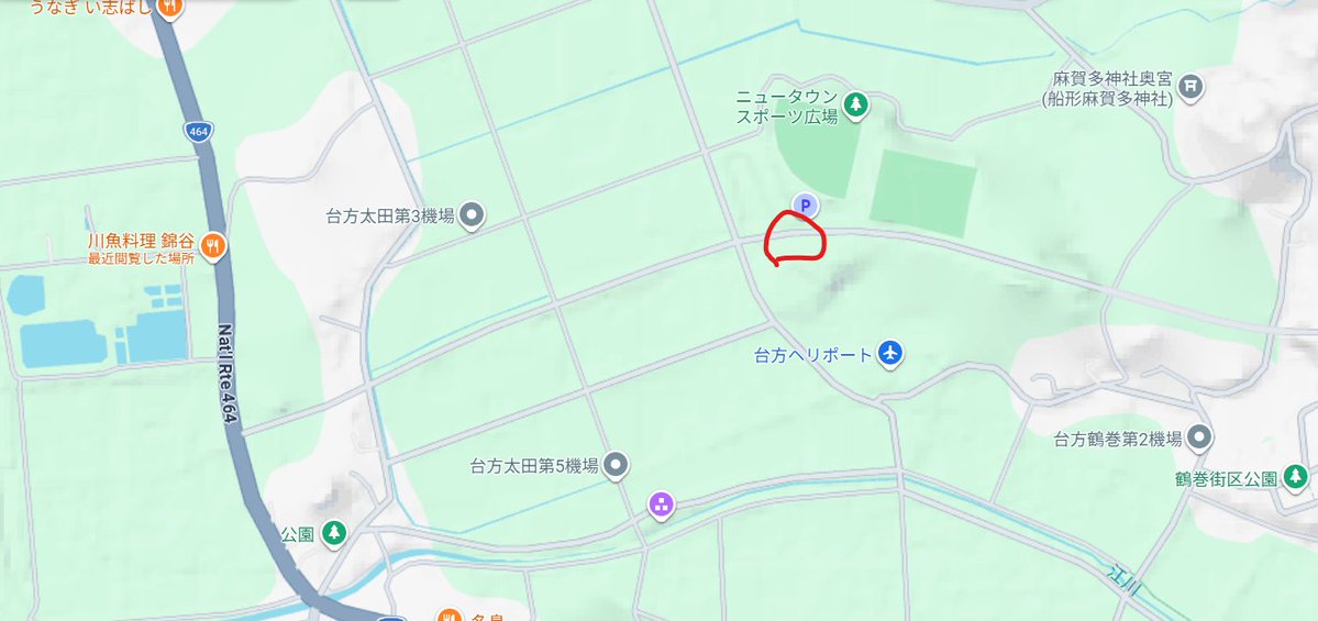 boudinu's tweet photo. ＃成田市　本日9時現在で464から「はなのき台」に向かう道、スポーツ広場のあたりから工事？で通行止めになってました。脇道に回るしかない。 https://t.co/cGmI3iuWOz