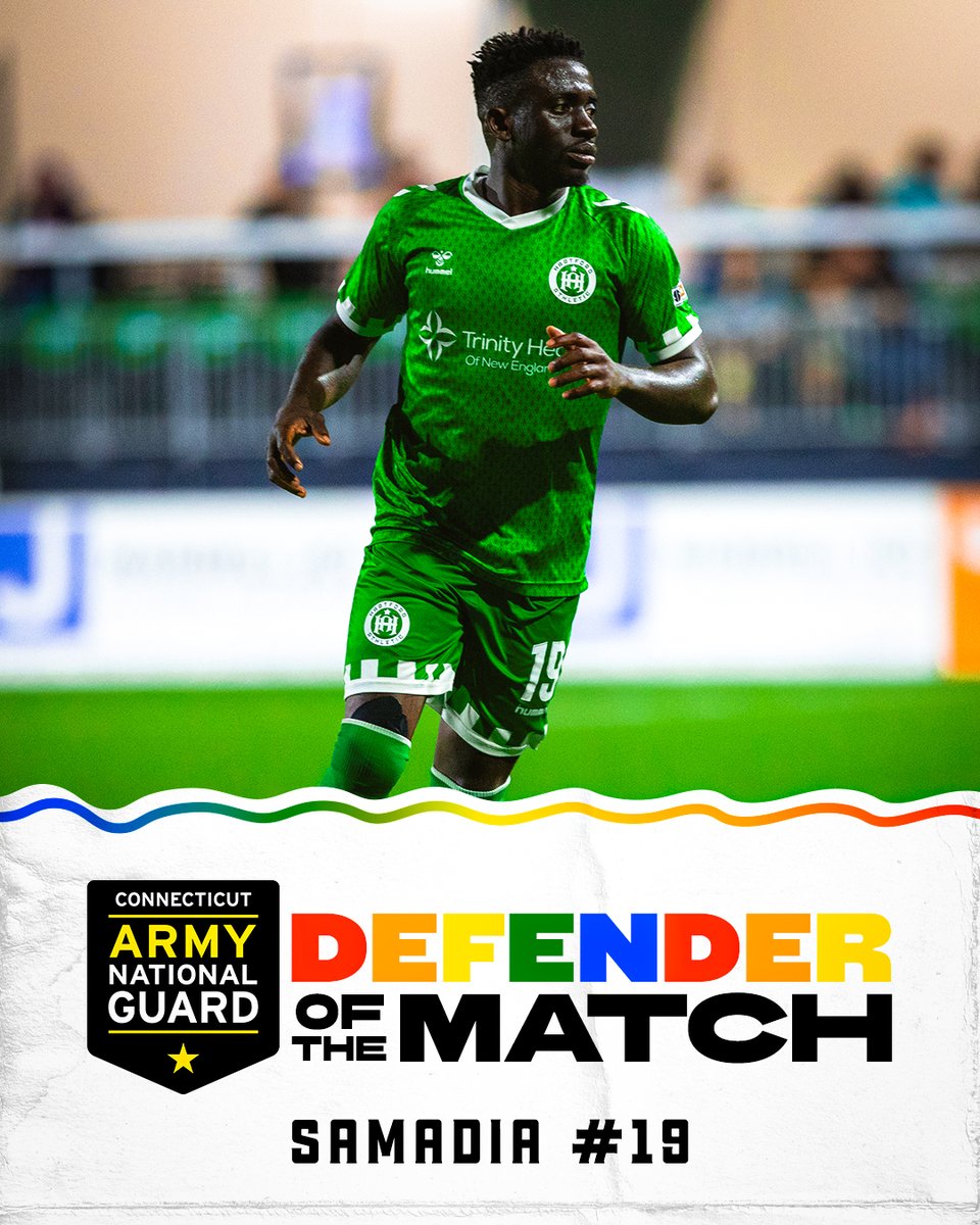 hfdathletic's tweet photo. Tonight's Defender of the Match is Emmanuel Samadia
@CTArmyGuard
#PlayLoud #HFDvsLOU #USLChampionship https://t.co/eXAKk8s2np