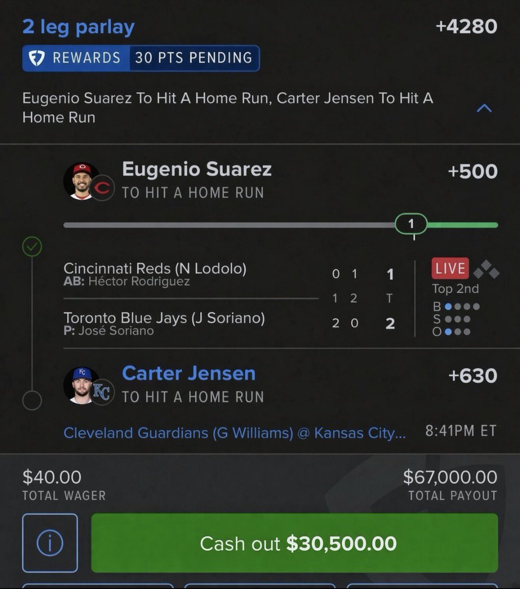 Alienpicks0's tweet photo. Cash out or let it ride? 🔥🔥 @Playbook https://t.co/qGNJ16x4Yl
