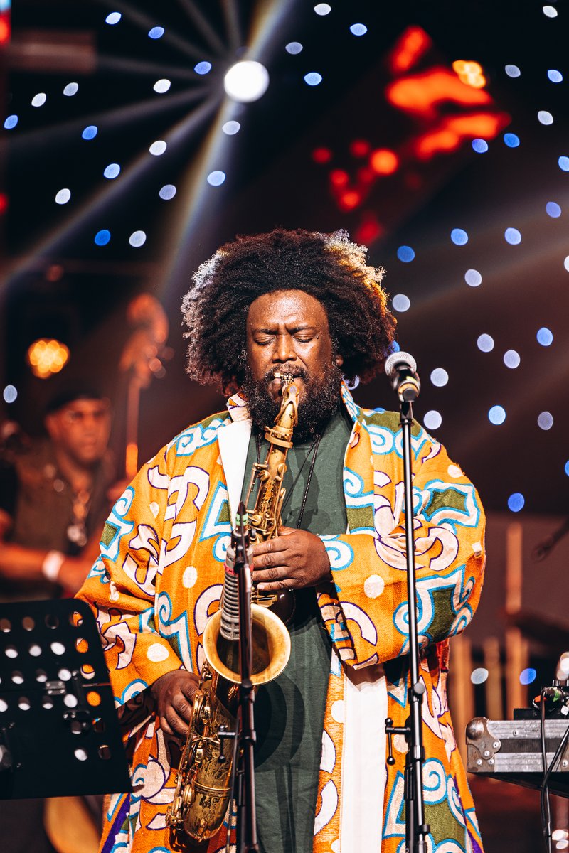 JoyOfJazz's tweet photo. Kamasi Washington brought immense musical power to the Joy of Jazz stage, delivering a dynamic and captivating performance that took the audience on an extraordinary journey through sound, rhythm and imagination.

#JazzReignited #SBJOJ2026 #TakeMeThere https://t.co/jfjsNrTlCu