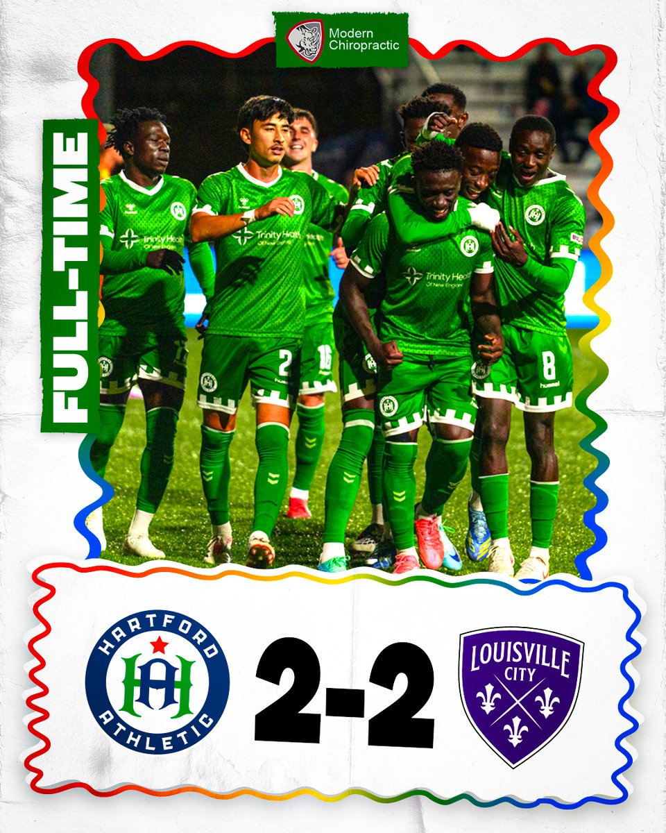 hfdathletic's tweet photo. Unbeaten streak continues. Onto the @USL_Cup Final.
Modern Chiropractic Newington
#PlayLoud #USLChampionship #HFDvsLOU https://t.co/GeYPhnDO2v