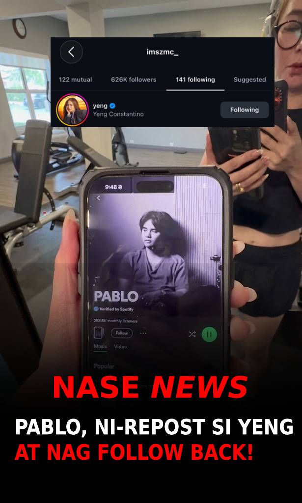 NaseNewsPublic's tweet photo. PABLO, NI-REPOST SI YENG AT NAG-FOLLOW BACK!

Nag-repost si Pablo ng post ni Yeng Constantino na tampok ang “USAD,” at sinundan pa ito ng follow back. Ngayon, nagtatanong ang mga fans kung hudyat na ba ito ng collab na matagal nang pinapangarap ng karamihan. https://t.co/PCHtZdMzRX
