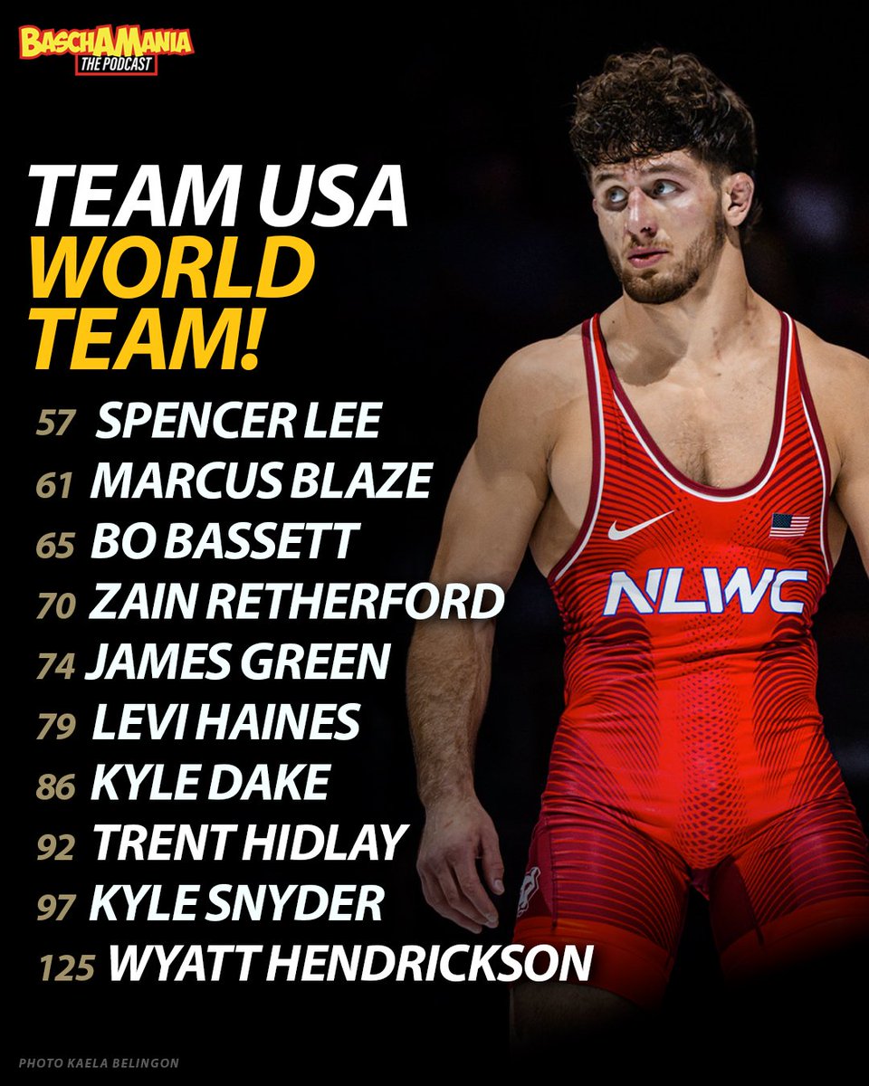JustinJBasch's tweet photo. Our USA Men's Freestyle World Team is finally set.

What a squad. 🇺🇸🇺🇸 https://t.co/PtSVvLOGHg