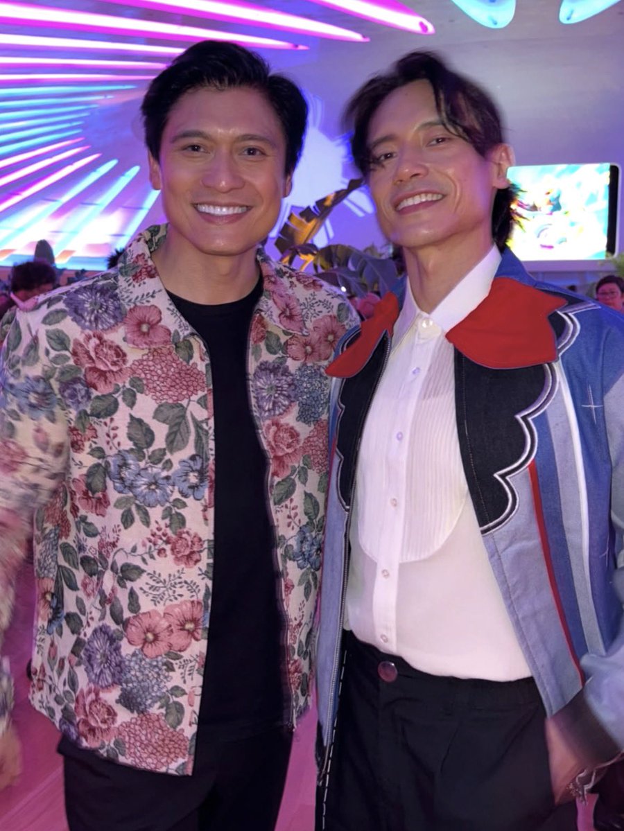 jacintology's tweet photo. Manny Jacinto alongside Paolo Montalban, who famously played Prince Charming in Cinderella (1997). Two generations of charm in one frame!

📸: itspaolomontalban on IG https://t.co/616st1Rc44