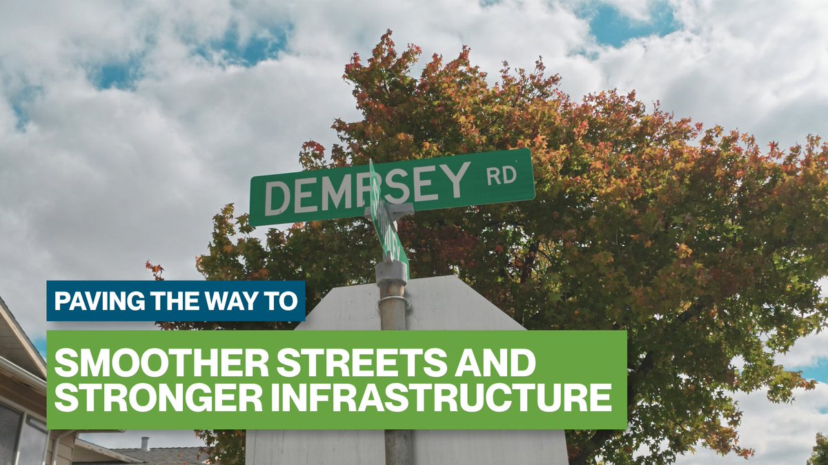 MilpitasCityGov's tweet photo. Dempsey Road shines with new water mains, smoother roads, safer crossings, bike lanes, and clearer striping! Watch: https://t.co/40VTTX1IHN https://t.co/n57niR2Xw8