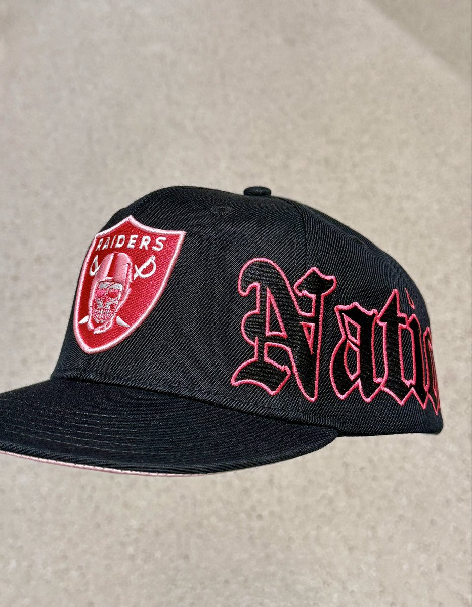 YouKnowBall_pin's tweet photo. For those in the Nation who’ve lost or know a loved one fighting breast cancer! For me its my grandma who passed away last October after a 10 year battle 🙏🏽

“The BCA” snap drops TOMORROW @ 3 PM PST 🎀🏴‍☠️

RT &amp; comment “🎀” for a chance at a FREE hat #YKB #FuckCancer #RaiderNation https://t.co/PxOL9afEOd
