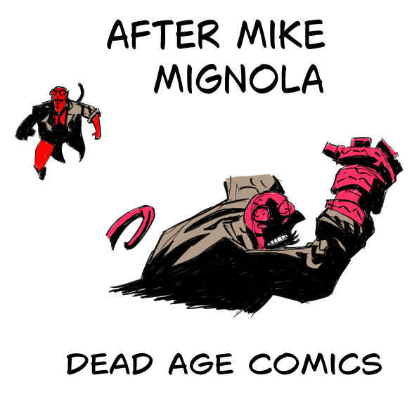 GhostComicsPast's tweet photo. Two Sketches After Mike Mignola. Focus on Shading, Rendering, Forms, Speed. 1/2 Hour to produce these two images, inked and colored. This type of speed is what I need for Dead Age Comics. Drawn Digitally
#deadagecomics https://t.co/FWUnxKFoO8