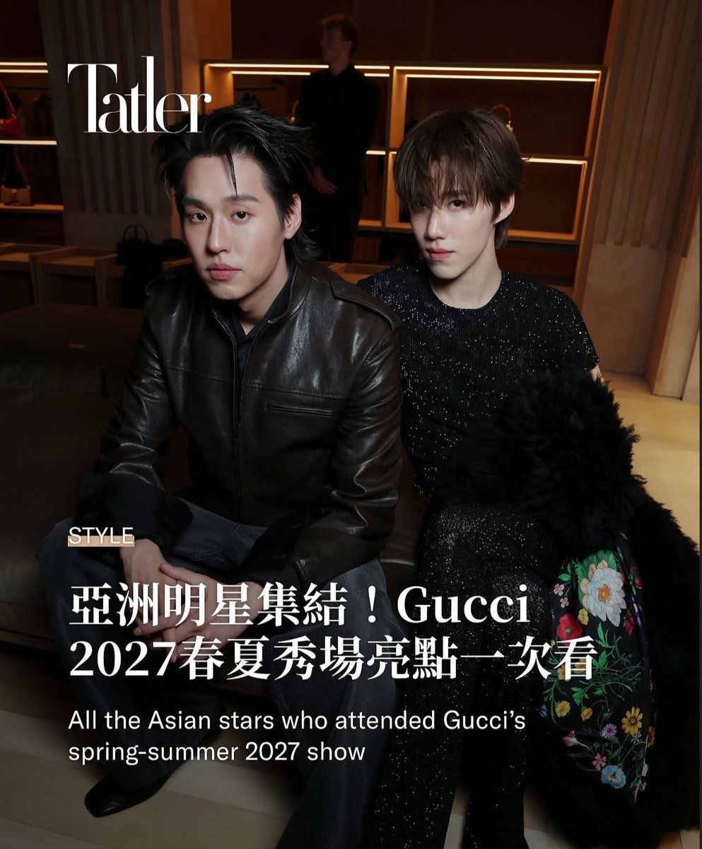contentnotfnd's tweet photo. พอใส่พาดหัวจีนยิ่งดูเหมือนหนังฮ่องกง 
เฮียกะซ้อมาก 

BILLKIN X GUCCI SS27  
PP KRIT X GUCCI MFW26    #GUCCISS27xBILLKIN   #GUCCISS27xPPKRIT #PPKritt  #Bbillkin   #GucciTheStoreShow #Gucci #MFW https://t.co/3pHhclvXUr