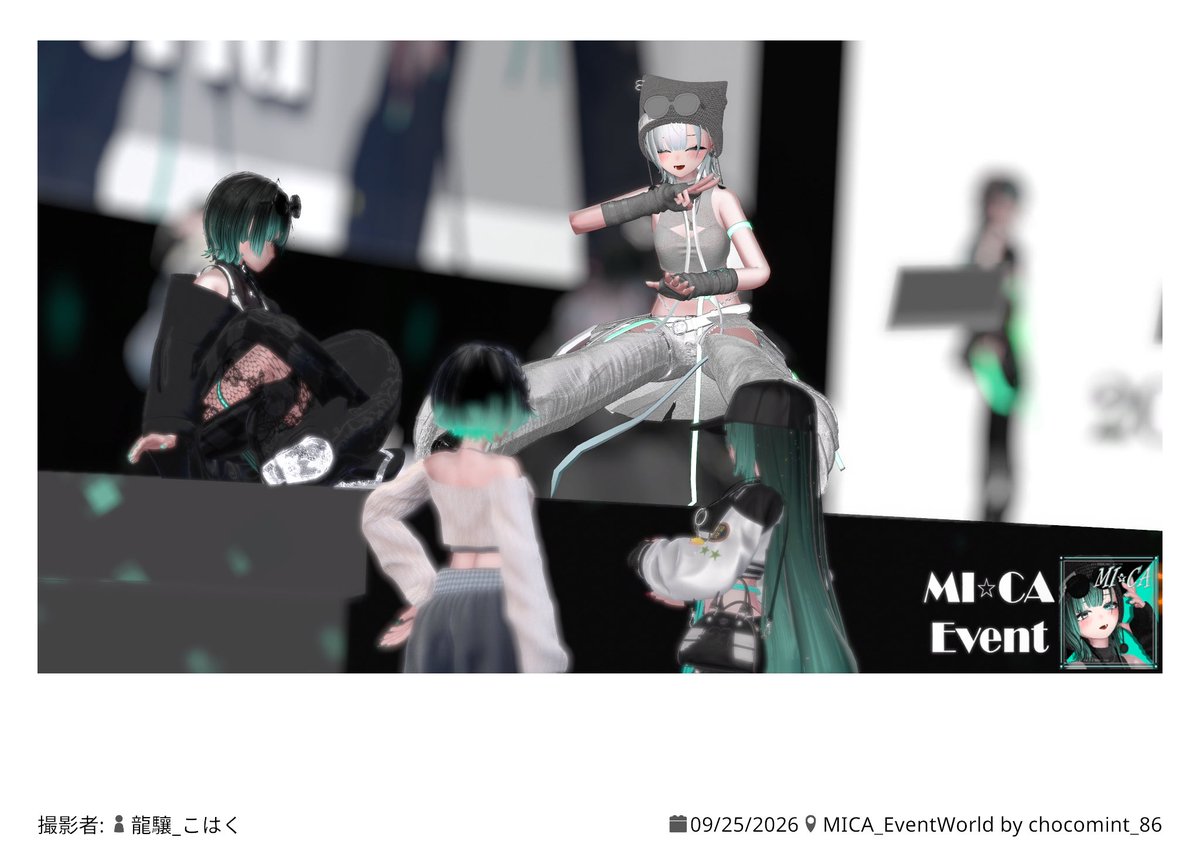 TASshiroko's tweet photo. 「あんなことがあってね。それでさー」

#MICA_3D #MICA_FC #VRChat https://t.co/pLd8uTeWze
