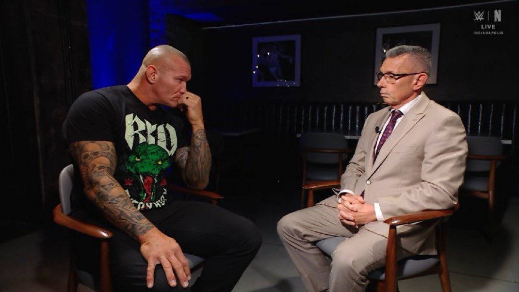 soitgoesrhodes's tweet photo. Randy lists all the ways Cody has changed over twenty years, from debuting with his father Dusty, mentions Stardust, leaving, becoming the American Nightmare and questions whether he’s really been “uncompromised.” 

Randy says he’s always been Randy Orton and has never changed and that he’s done despicable things. 

He then asks Cole if he thinks Cody is capable of doing what he said - kicking his fucking head off - and Cole replies “No.” 👀 #SmackDown