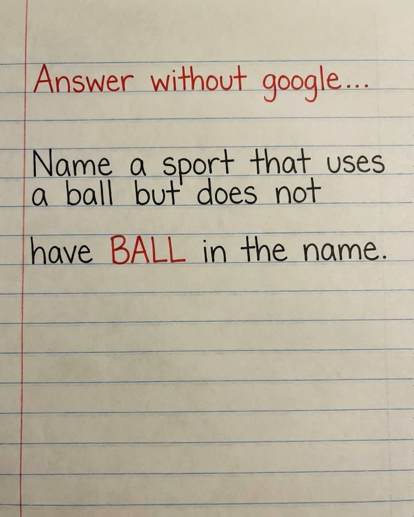 Real_JFK_Jr47's tweet photo. 99% will get this wrong . Only sports masters know it.

Do you? https://t.co/VRSZ24ji4C